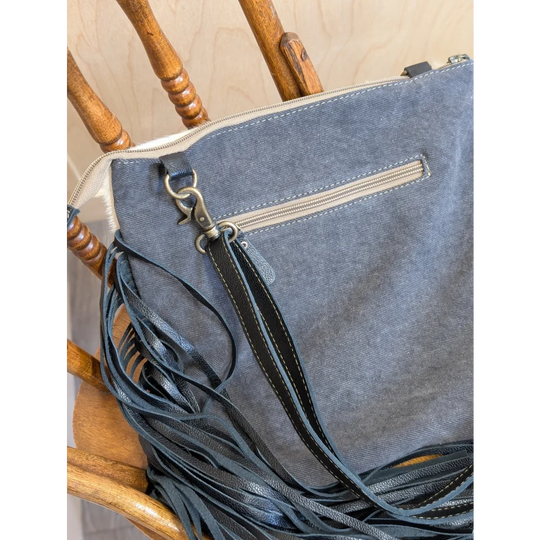 Blue denim tote bag tumbleweed 