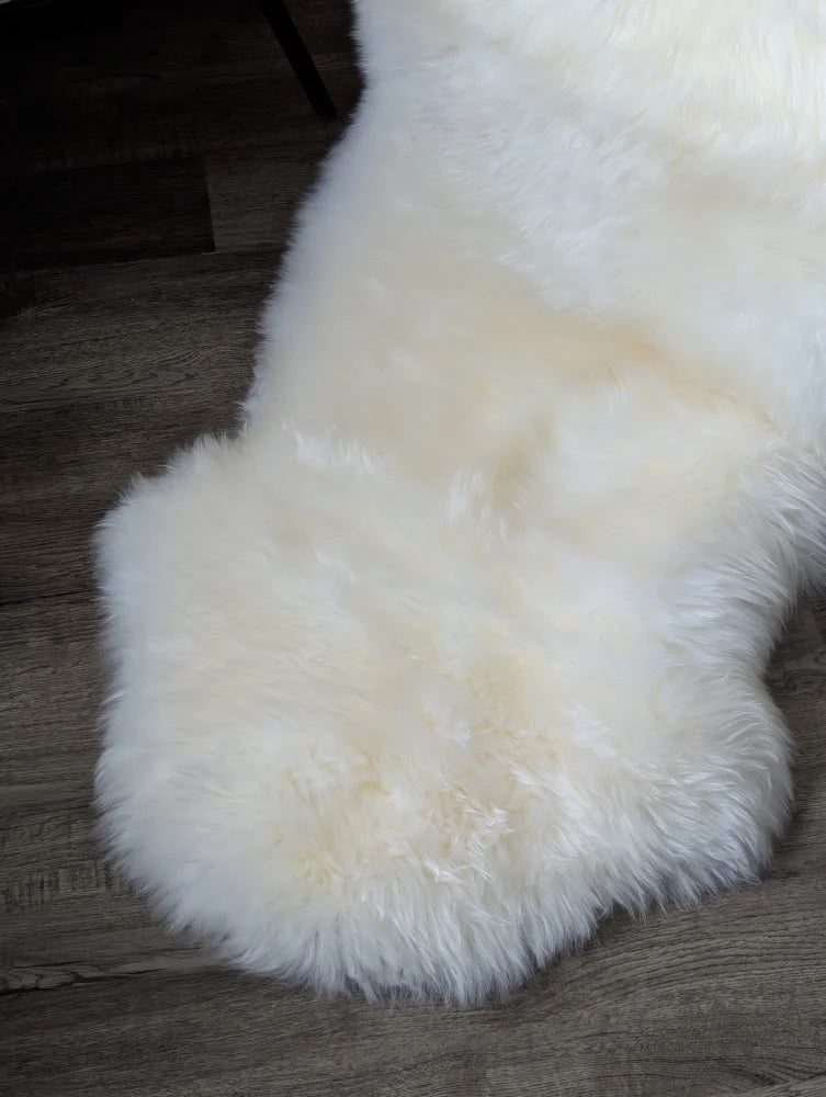 Very soft Oeko Tex certified Merino double sheepskin rug