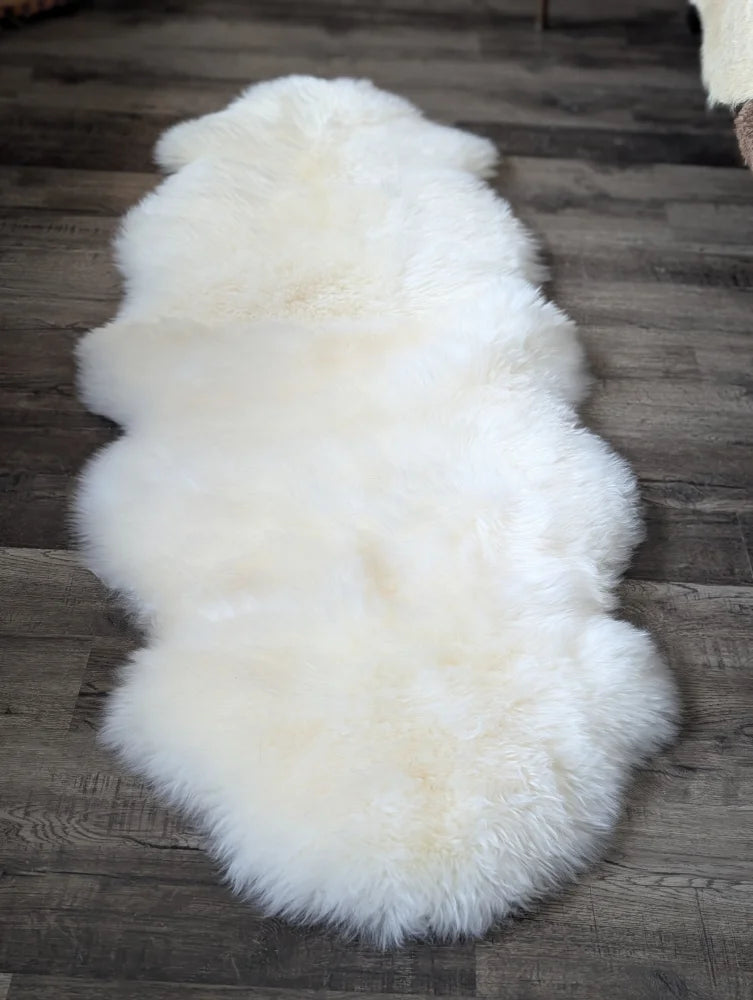 Very soft Oeko Tex certified Merino double sheepskin rug
