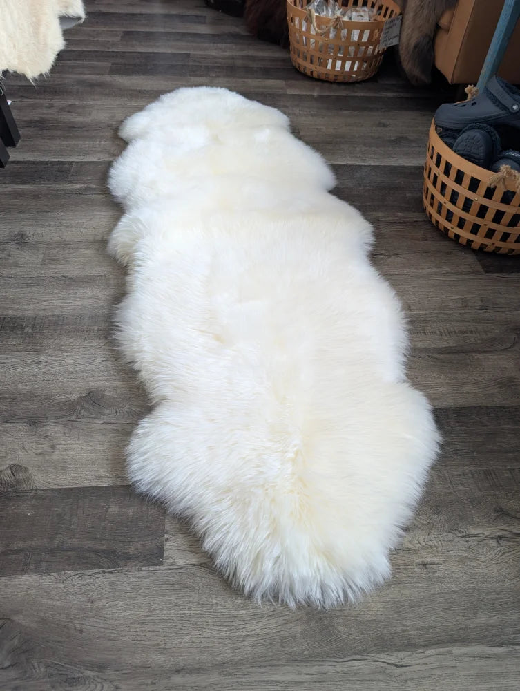 Oeko tex certified very soft merino double sheepskin rug