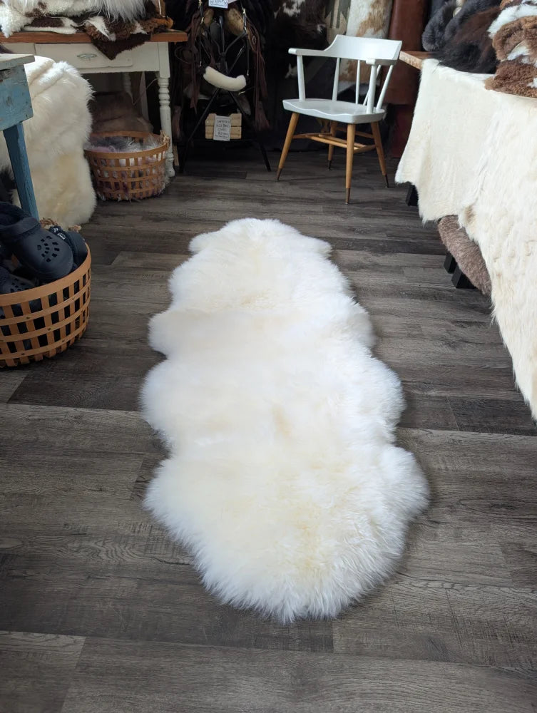 Oeko tex certified very soft merino double sheepskin rug