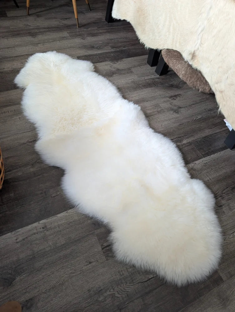 Oeko tex certified very soft merino double sheepskin rug