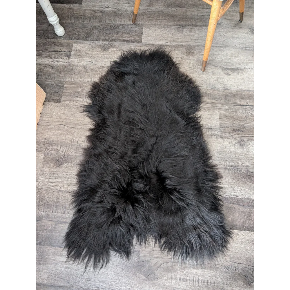 Wholesale Natural Black Icelandic Sheepskins x2