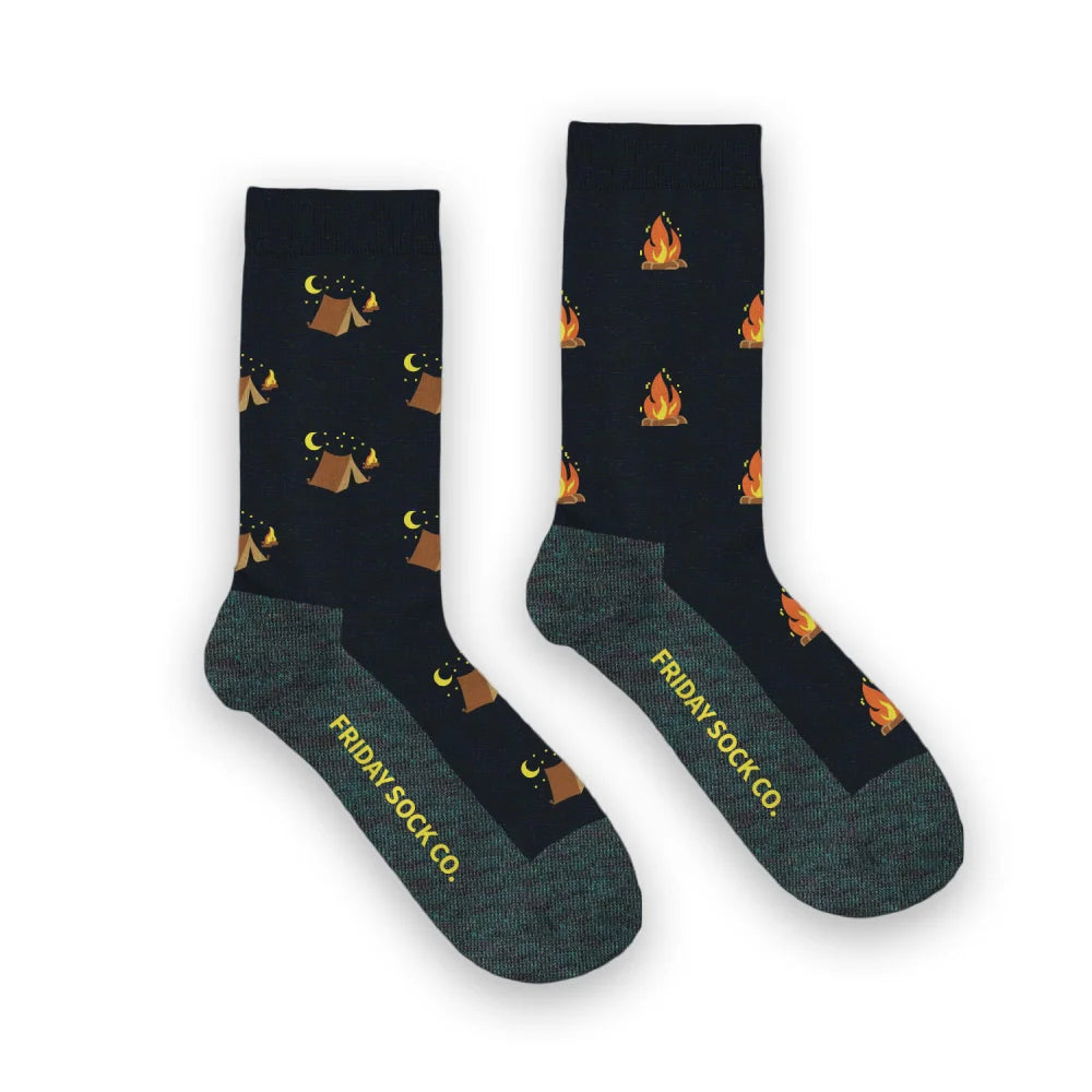 Women’s Camping at Night Merino Wool Socks by Friday Sock Co