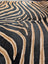 Gorgeous zebra printed cowhide rug with black and tan zebra stripes plush texture by angus oliver large cowhide with unique characteristics